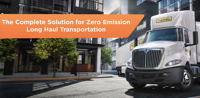 JB Hunt Zero Emissions Truck 